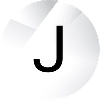 Minimal letter J brand graphic used with the Jesse Kelber content writing website project.