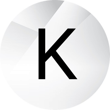 Circular letter K graphic used with the Senior Living Advocates website design case study.