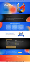 Completed Technolene website homepage presenting IT cloud services, security, accessibility and customizable business packages.